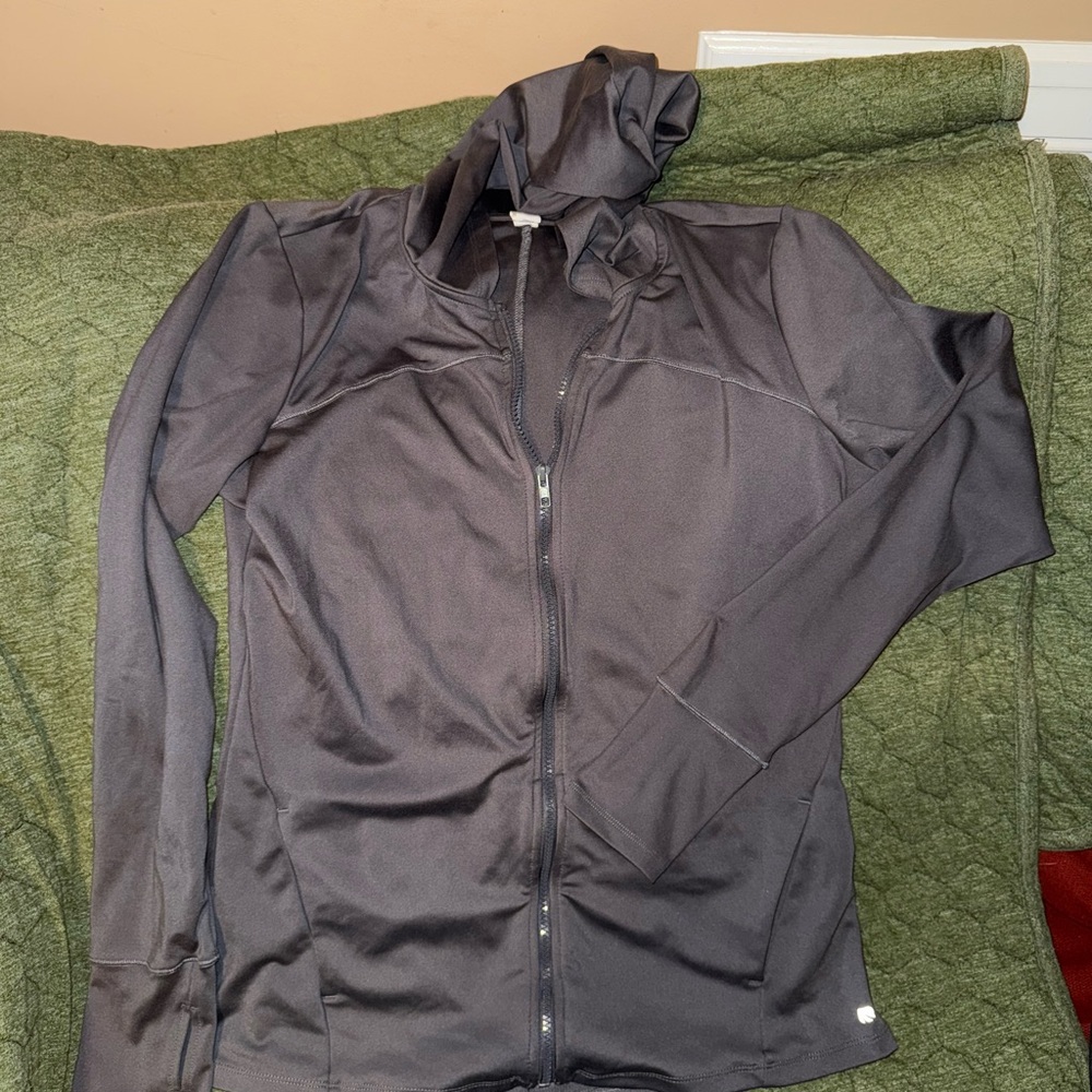 Marika Charcoal Full-Zip Jacket